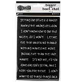Dyan Reaveley's Dylusions Bigger Back Chat Stickers -  Black Set #2