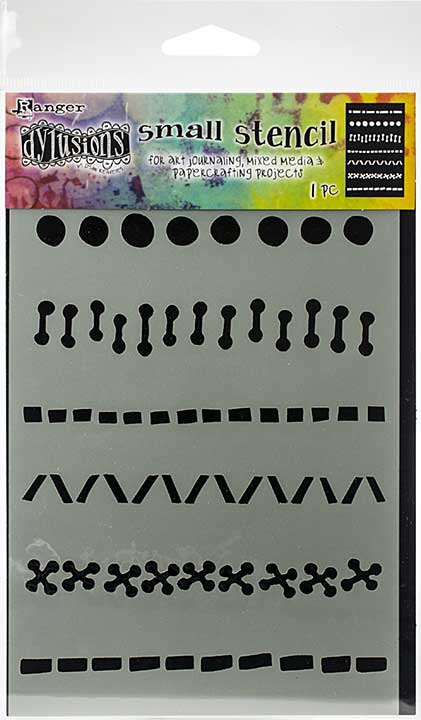 SO: Dyan Reaveley\'s Dylusions Stencils 5x8 -  A Stitch In Time