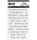SO: Dyan Reaveley's Dylusions Bigger Back Chat Stickers -  White