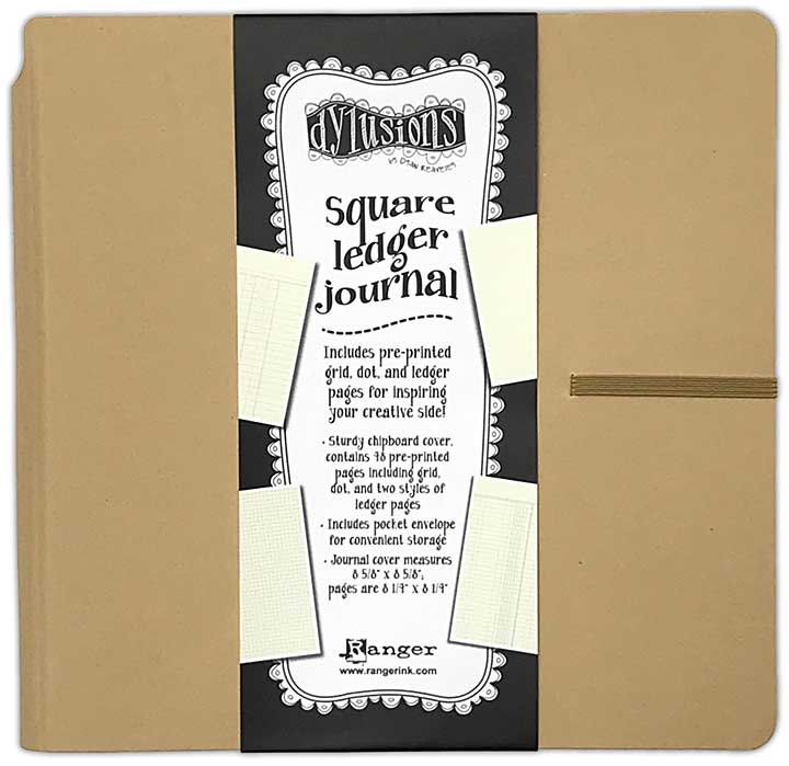 Dyan Reaveley\'s Dylusions Square Ledger Journal - Kraft (8.625 x 8.625)