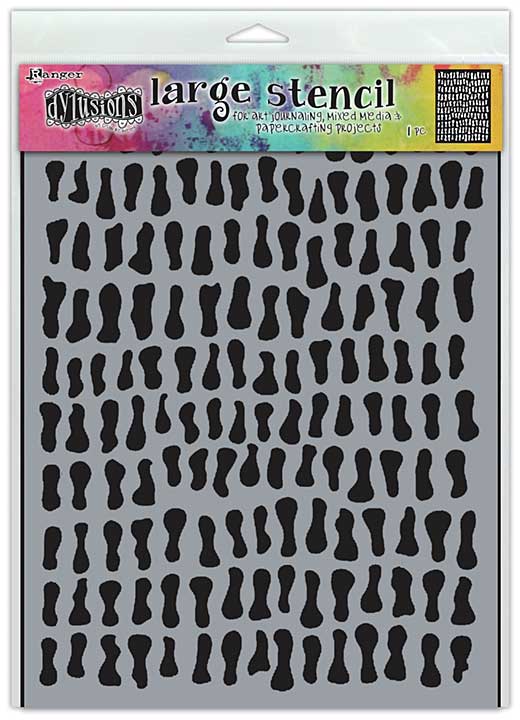 SO: Dyan Reaveley\'s Dylusions Stencils - Golden Nuggets (9x12)