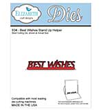 Elizabeth Craft Metal Die - Best Wishes Stand Up Helper
