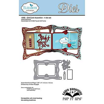 SO: Elizabeth Craft Designs Pop it Up Die - Gift Card Accordian by Karen Burniston