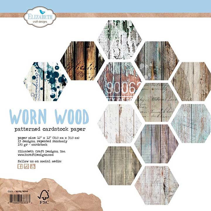 SO: ECD Worn Wood 12x12 Paper Pad