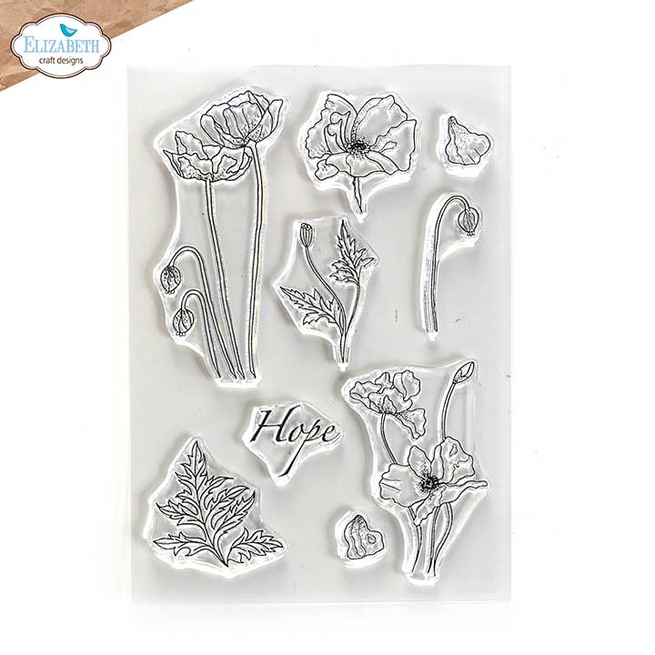 Elizabeth Craft Designs - Hope Clear Stamp Set (Blooms 1)