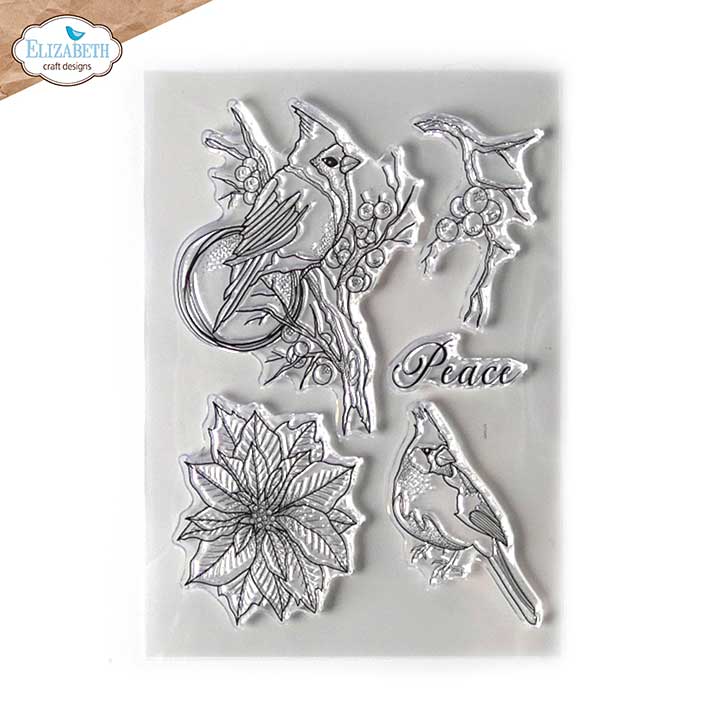 SO: Elizabeth Craft Designs - Peace Clear Stamp Set (Blooms 2)