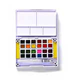 Elizabeth Craft Designs - Watercolor Palette Set (24 Colours with Water Brush)