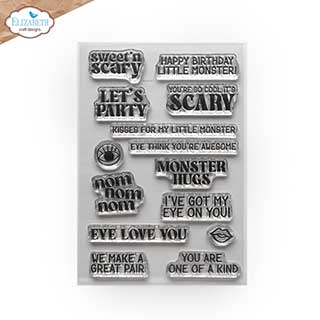 SO: Elizabeth Craft Designs - Monster Hugs Stamp Set (Joset Monster Party)