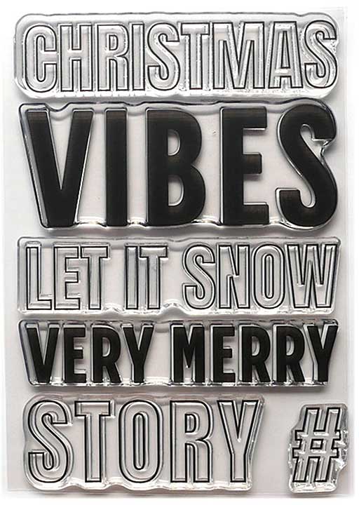 Elizabeth Craft Designs - Christmas Vibes Stamp Set (Christmas Lives Here)