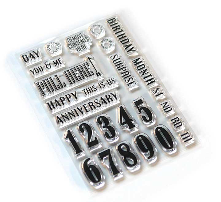 Elizabeth Craft Designs - Pieces of Life 1 - Numbers & More (Stamp Set)