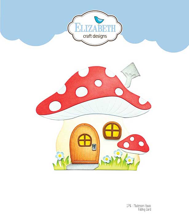 Elizabeth Craft Designs - Mushroom House Folding Card (die set)