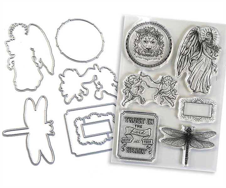 SO: Elizabeth Craft Designs - Lords Light SET (Stamp and Dies) (Hand Drawn)