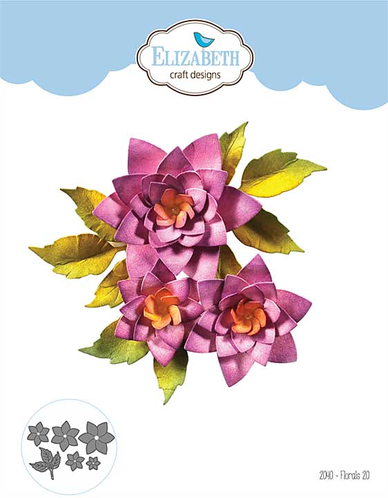 Elizabeth Craft Designs - Florals 20 Cutting Dies (Flowers With Love)