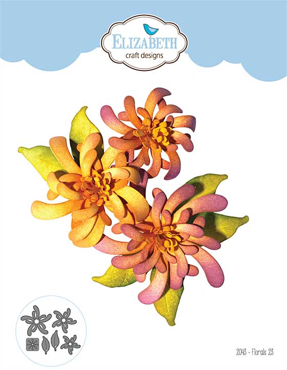 SO: Elizabeth Craft Designs - Florals 23 Cutting Dies (Flowers With Love)