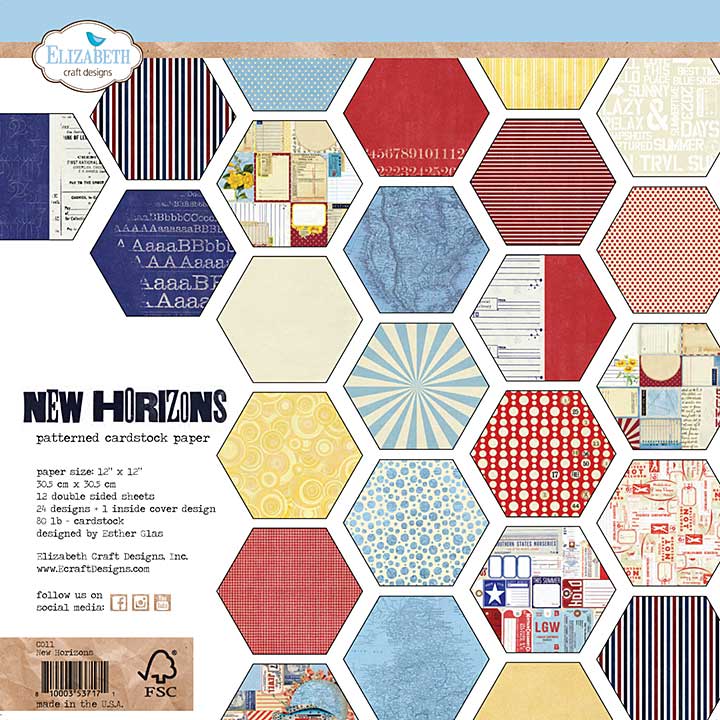 Elizabeth Craft - New Horizons 12x12 Paper Pad
