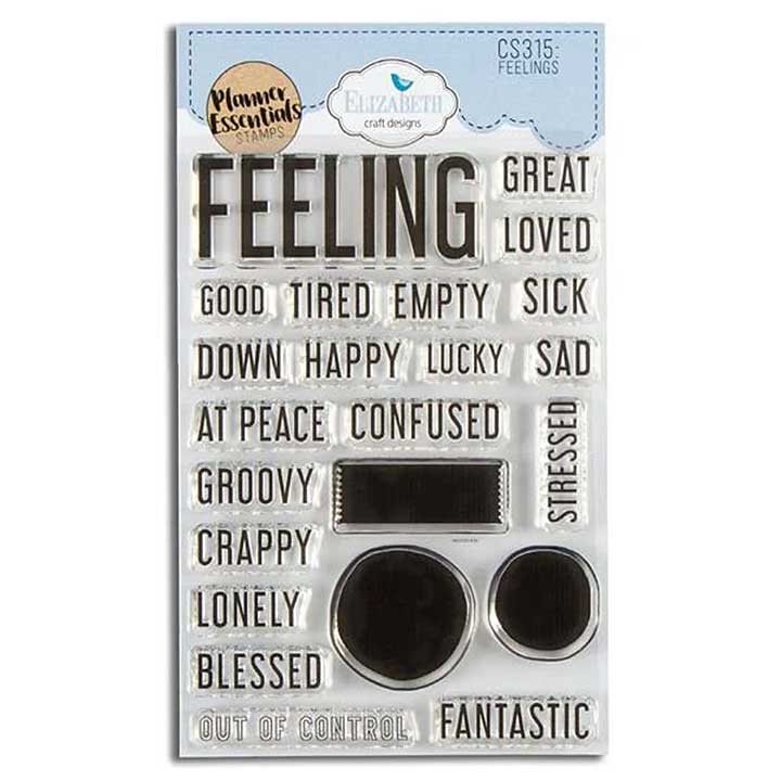 Elizabeth Craft Designs - Feelings (Stamp Set) (Greatest Hits)