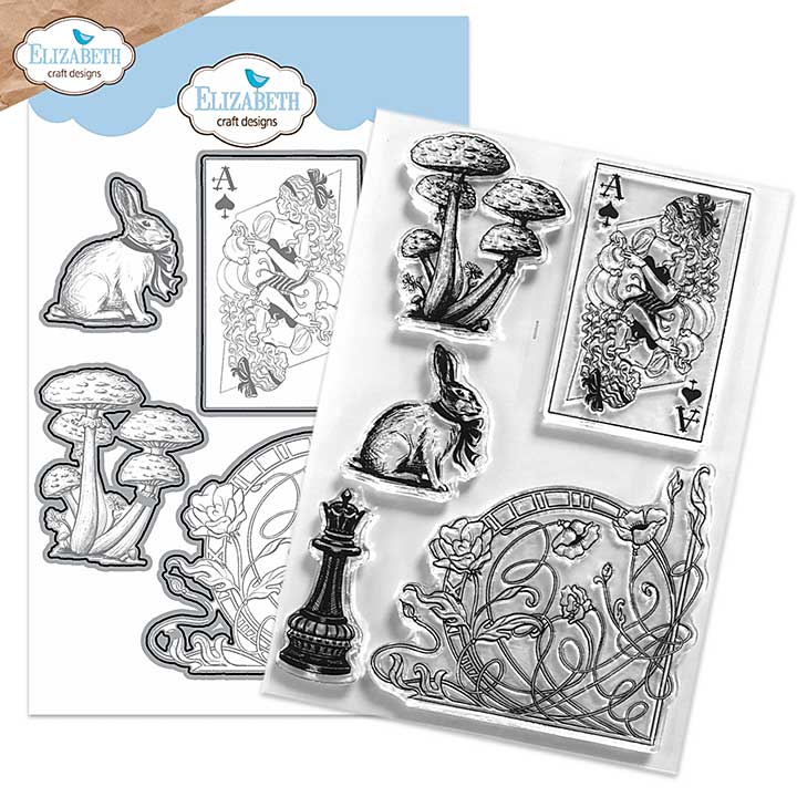 SO: Elizabeth Craft Designs - Rabbit Hole Stamp & Die Set (Fables and Fairytales)