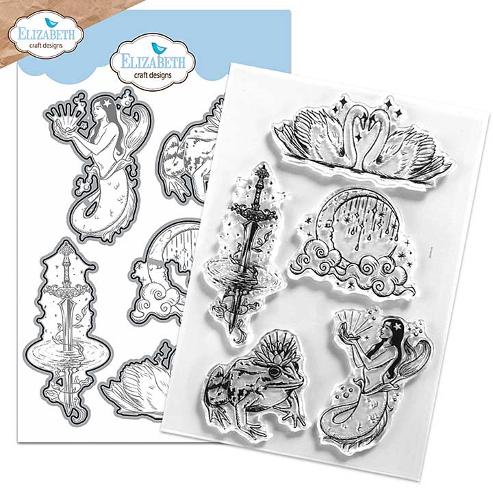 SO: Elizabeth Craft Designs - Enchanted Lake Stamp & Die Set (Fables and Fairytales)