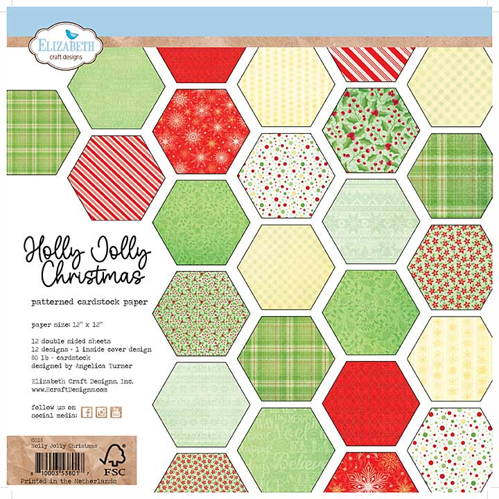 Elizabeth Craft Designs - Holly Jolly Christmas Paper Pad (Seasonal Classics)