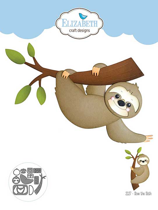 Elizabeth Craft Designs - Slow the Sloth Cutting Dies (Jungle Party)