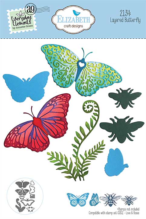 Elizabeth Craft Designs - Layered Butterfly Cutting Dies (This Lovely Life)
