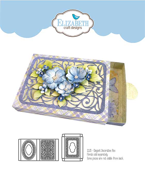 SO: Elizabeth Craft Designs - Elegant Decorative Box Cutting Dies (Evening Rose)