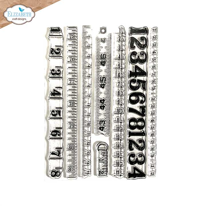 Elizabeth Craft Designs - Measurements Stamp Set (Favourite Humans)