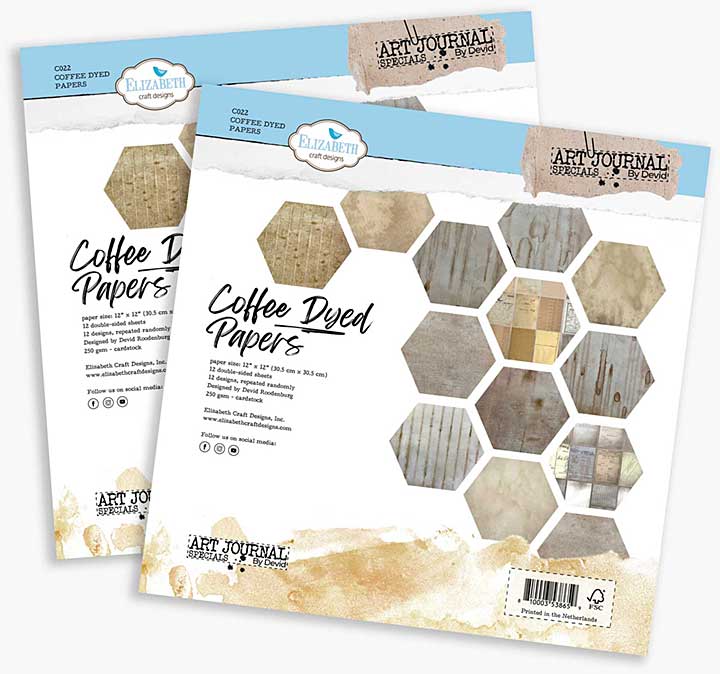 Elizabeth Craft Designs - Coffee Dyed Paper Pad (Remember Moments) - Copy