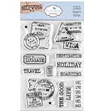 Elizabeth Craft Designs - Passport Stamps Stamp Set (Remember Moments)