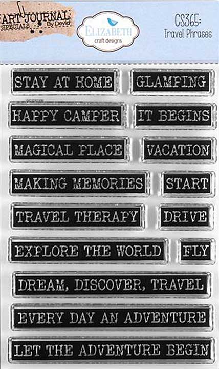 Elizabeth Craft Designs - Travel Phrases Stamp Set (Remember Moments)