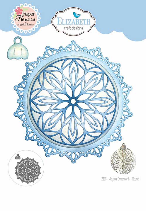 Elizabeth Craft Designs - Joyous Ornament - Round Cutting Dies (Joyous Christmas)