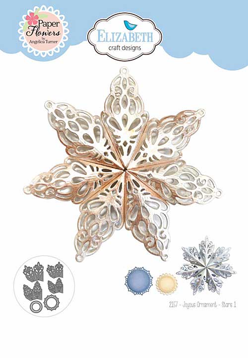 Elizabeth Craft Designs - Joyous Ornament - Stars 1 Cutting Dies (Joyous Christmas)