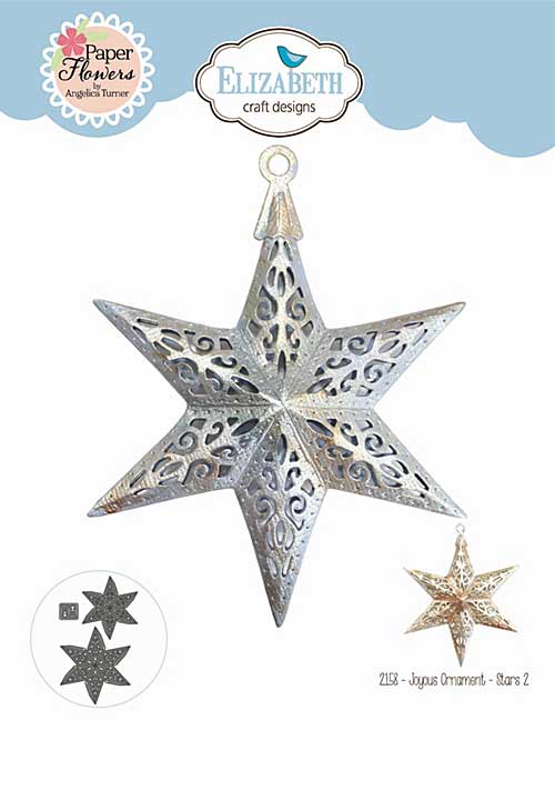 Elizabeth Craft Designs - Joyous Ornament - Stars 2 Cutting Dies (Joyous Christmas)