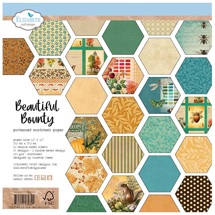 Elizabeth Craft Designs - Beautiful Bounty SINGLE Pack (1 x 12x12 Paper Pad) (Beautiful Bounty)