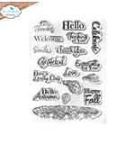 Elizabeth Craft Designs - Autumn Greetings Stamp Set (Autumn Harvest)