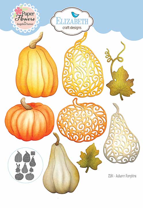 Elizabeth Craft Designs - Autumn Pumpkins Cutting Dies (Autumn Harvest)