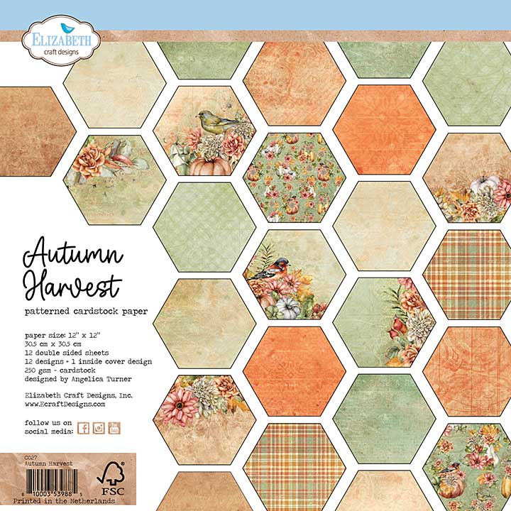 Elizabeth Craft Designs - Autumn Harvest Paper Pad (12x12)