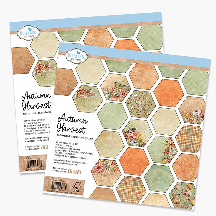 Elizabeth Craft Designs - Autumn Harvest DOUBLE Pack (2 x 12x12 Paper Pads)