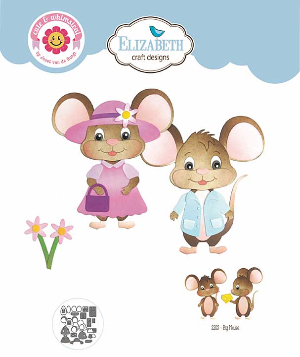 PRE: Elizabeth Craft Designs - Big Mouse Cutting Dies (Meet the Mice)