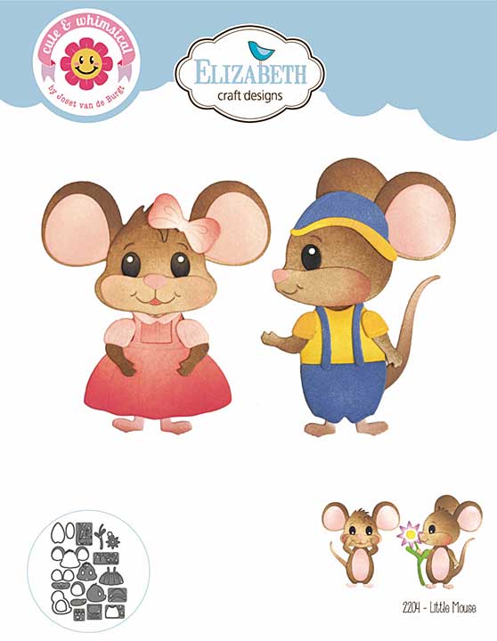 PRE: Elizabeth Craft Designs - Little Mouse Cutting Dies (Meet the Mice)