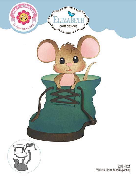 PRE: Elizabeth Craft Designs - Boot Cutting Dies (Meet the Mice)