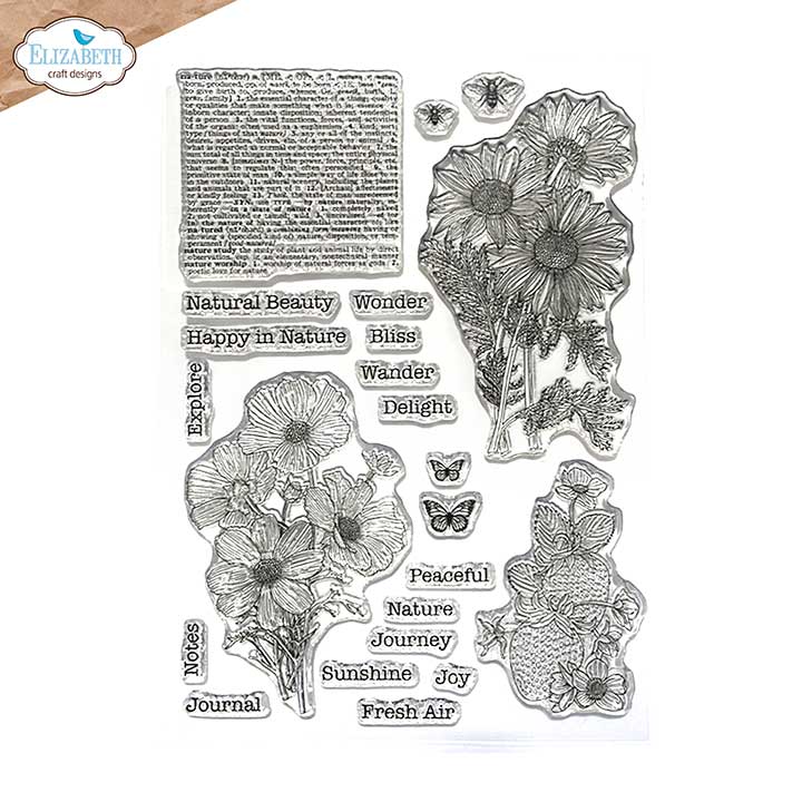 Elizabeth Craft Designs - Flowers & Nature Stamp Set (Whispers of Nature)