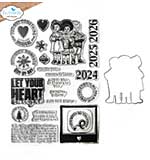 SO: Elizabeth Craft Designs - Magical Moments Stamp and Die Set Stamp & Die Set (Winter Bliss)