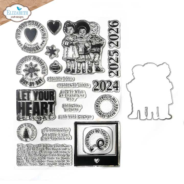 SO: Elizabeth Craft Designs - Magical Moments Stamp and Die Set Stamp & Die Set (Winter Bliss)