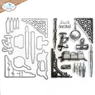 SO: Elizabeth Craft Designs - Just Write Stamp and Die Set Stamp & Die Set (Hinged to the past)