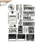 Elizabeth Craft Designs - Travels from the past 3 Stamp Set (Once in a Lifetime)
