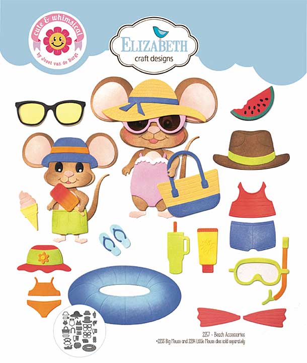 Elizabeth Craft Designs - Beach Accessories Cutting Dies (Good Times)
