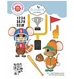 Elizabeth Craft Designs - Football- Baseball Accessories Cutting Dies (Good Times)