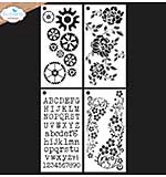 Elizabeth Craft Designs - Journal Stencils 8 (In the garden)