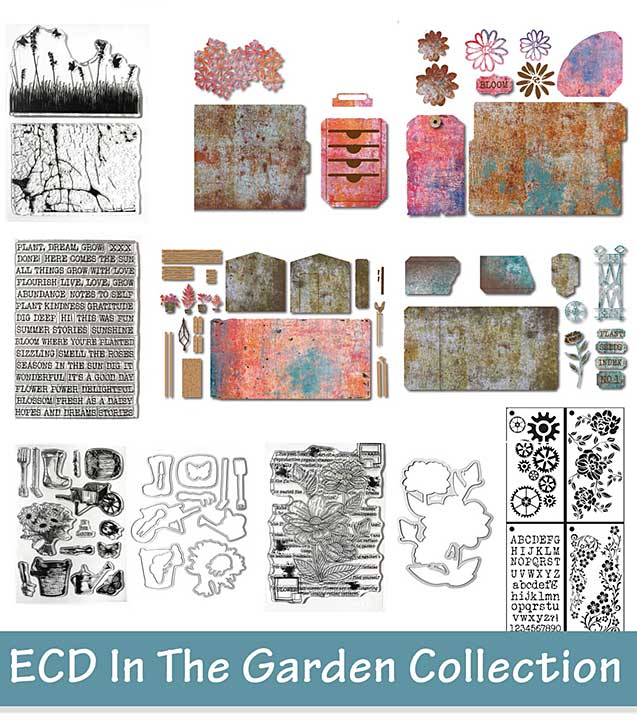 SO: Elizabeth Craft Designs - In the Garden COLLECTION DIES & STAMPS (In the garden)